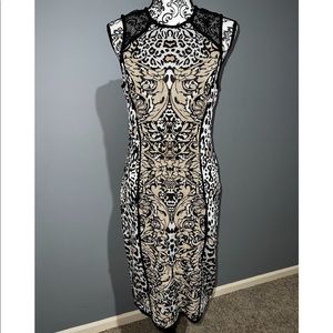 Cachè Cheeta pattern sleeveless dress